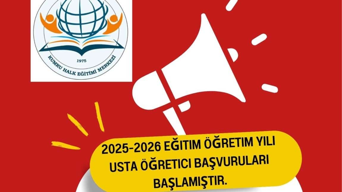 2025-2026 EĞİTİM ÖĞRETİM YILI USTA ÖĞRETİCİ BAŞVURULARI BAŞLAMIŞTIR.